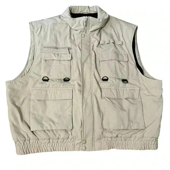 Vintage Haband Full Zip and Snap Pockets Vest Men’s 4X Insulated Hunting Fishing - Picture 1 of 9